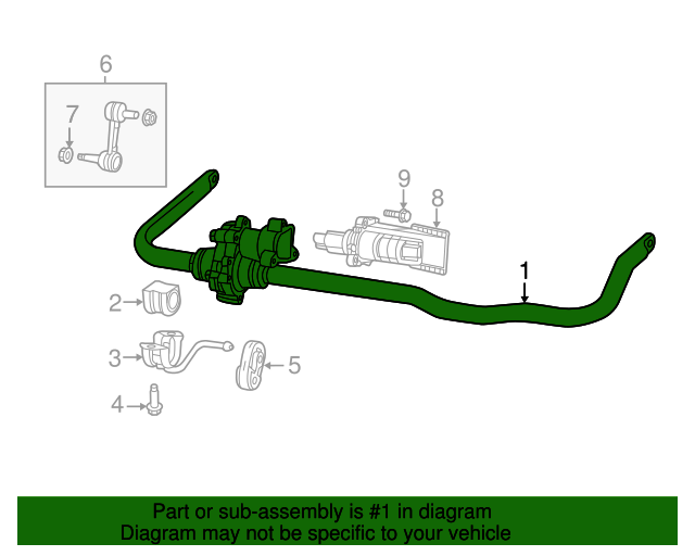 Front Stabilizer Bar 68251634AE | My Mopar Parts