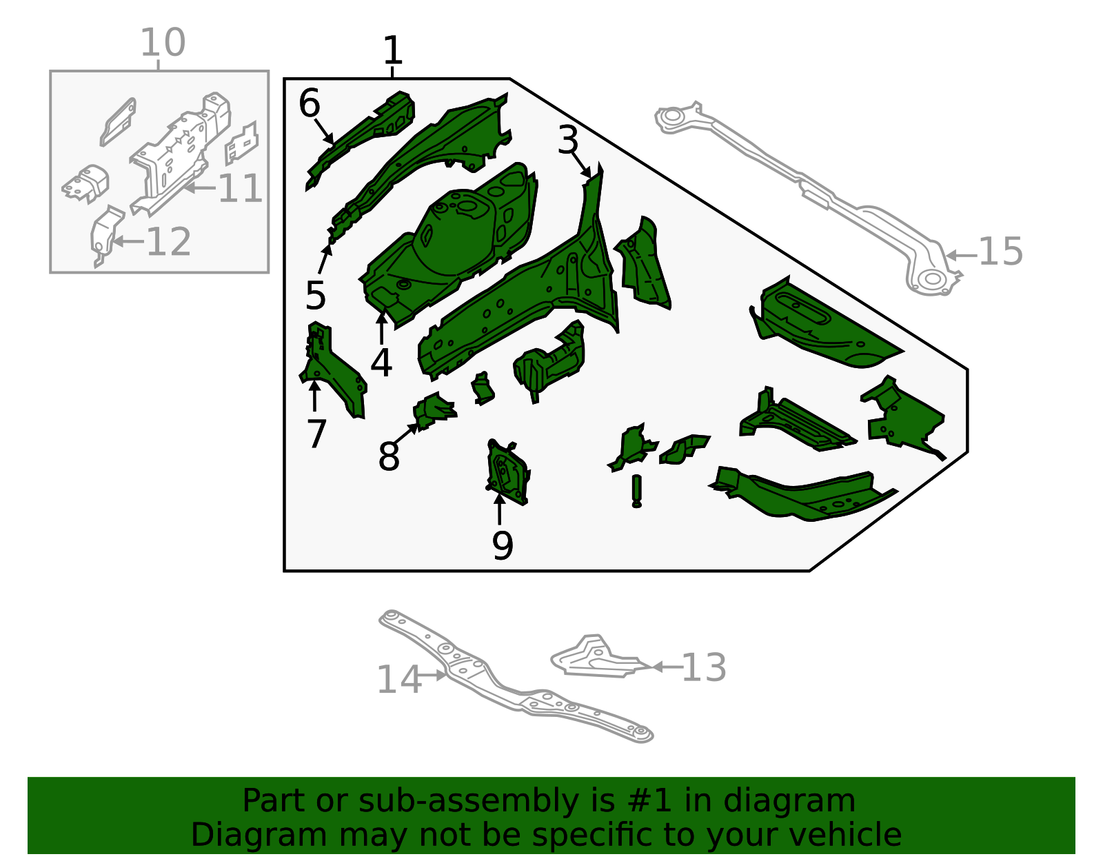 Apron/Rail Assembly - Ford (GV6Z-16055-A)