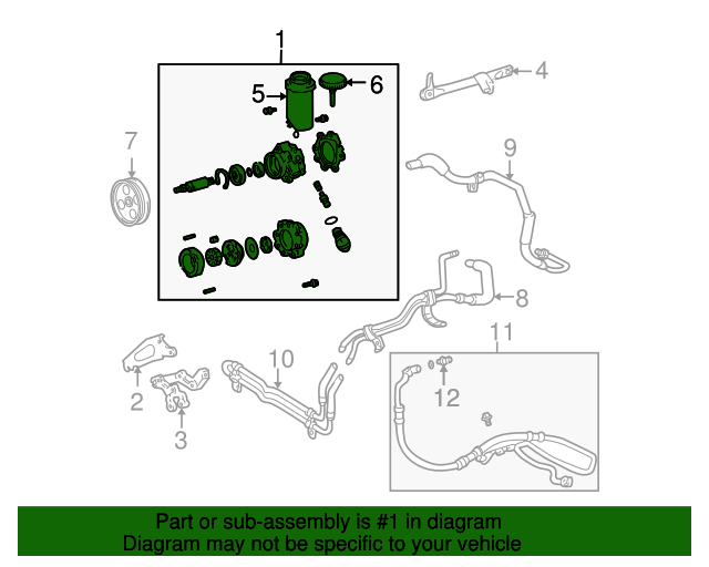 20012005 Lexus IS300 Power Steering Pump 4432053030 OEM Parts Online