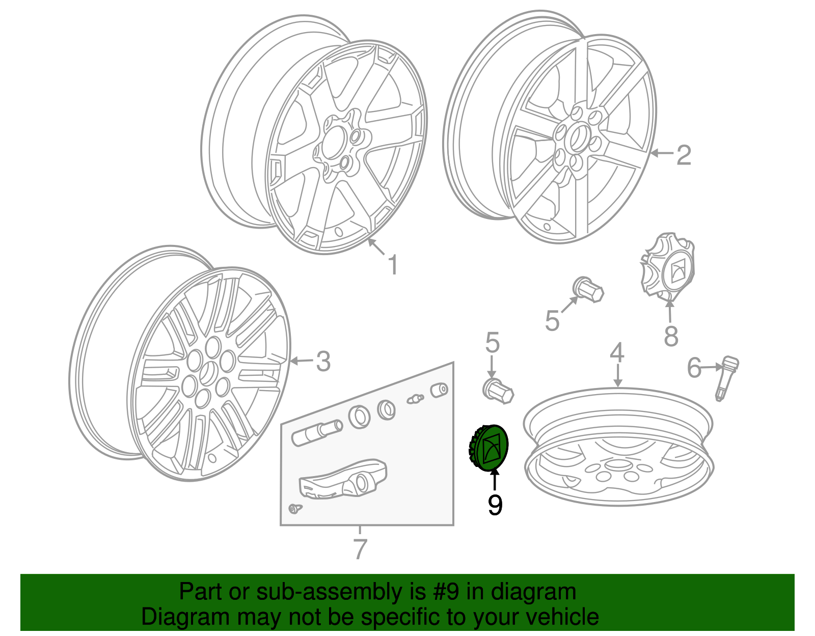 Cap-Hub Wheel                            *Polished - GM (09595829)