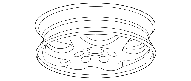 17x4.5-Inch Steel Wheel - GM (09597921)