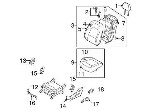 Genuine Hyundai 88393-3J200-R7D Seat Cover Assembly