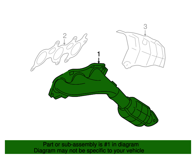 2010 Lexus IS250 Exhaust Manifold 1715031510 OEM Parts Online