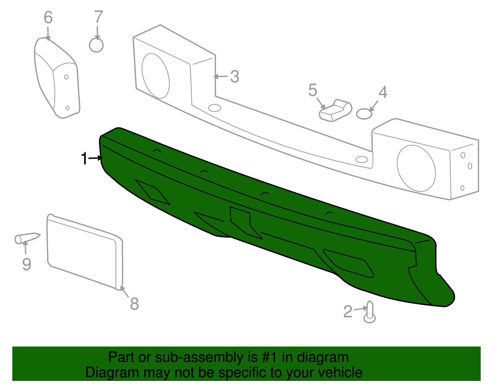 Front Bumper Impact Bar (19178491)
