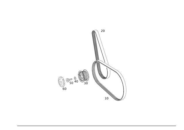 Genuine Tightener Pulley for 000-202-09-19 | MB Direct Parts