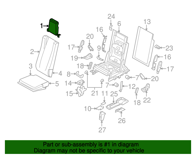 LR020298 Headrest 20112016 Land Rover LR4 LandRoverLakeBluff