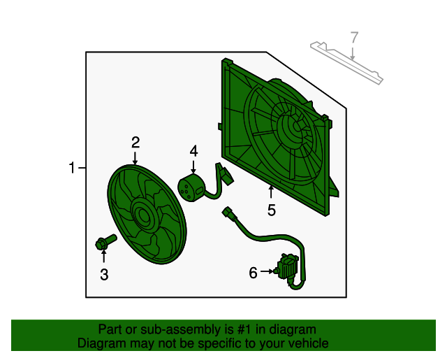 20102012 Hyundai Santa Fe Fan Assembly 253801U201 OEM Parts Online