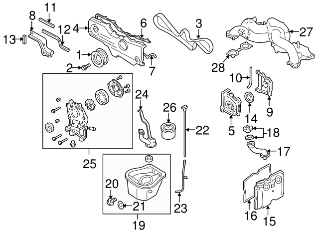 OEM Subaru Intake Manifold Gasket Set – Non-Turbo Impreza Legacy, 2pc, 14035AA383, Gray Matte, Direct Fit