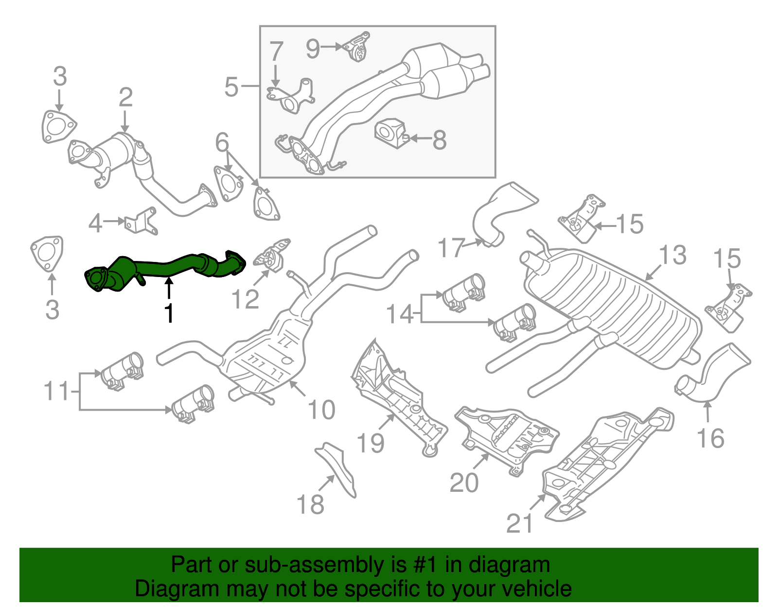 Catalytic Converter - Volkswagen (7L0-254-301-JX)