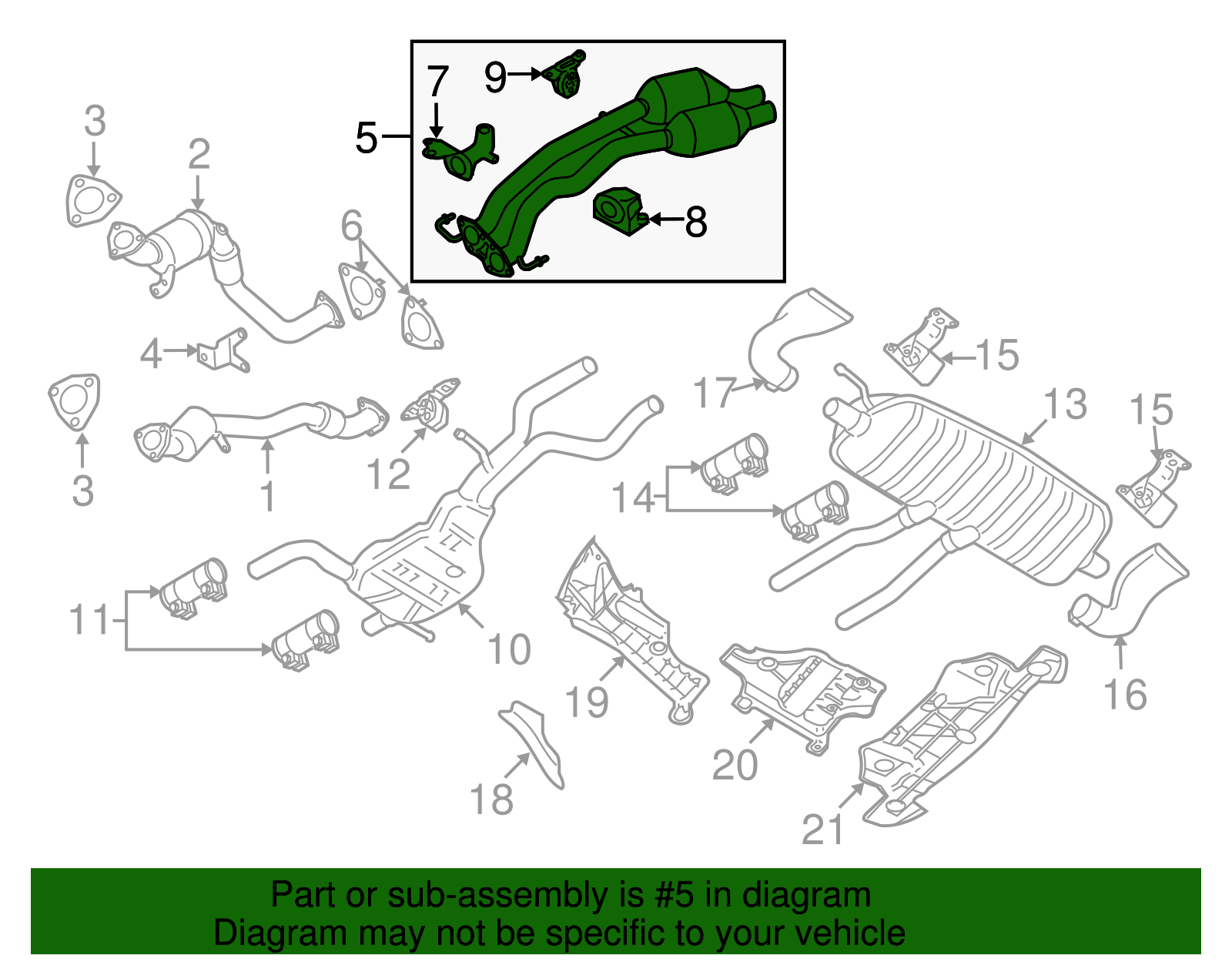 Converter & Pipe - Volkswagen (7L0-254-400-EX)