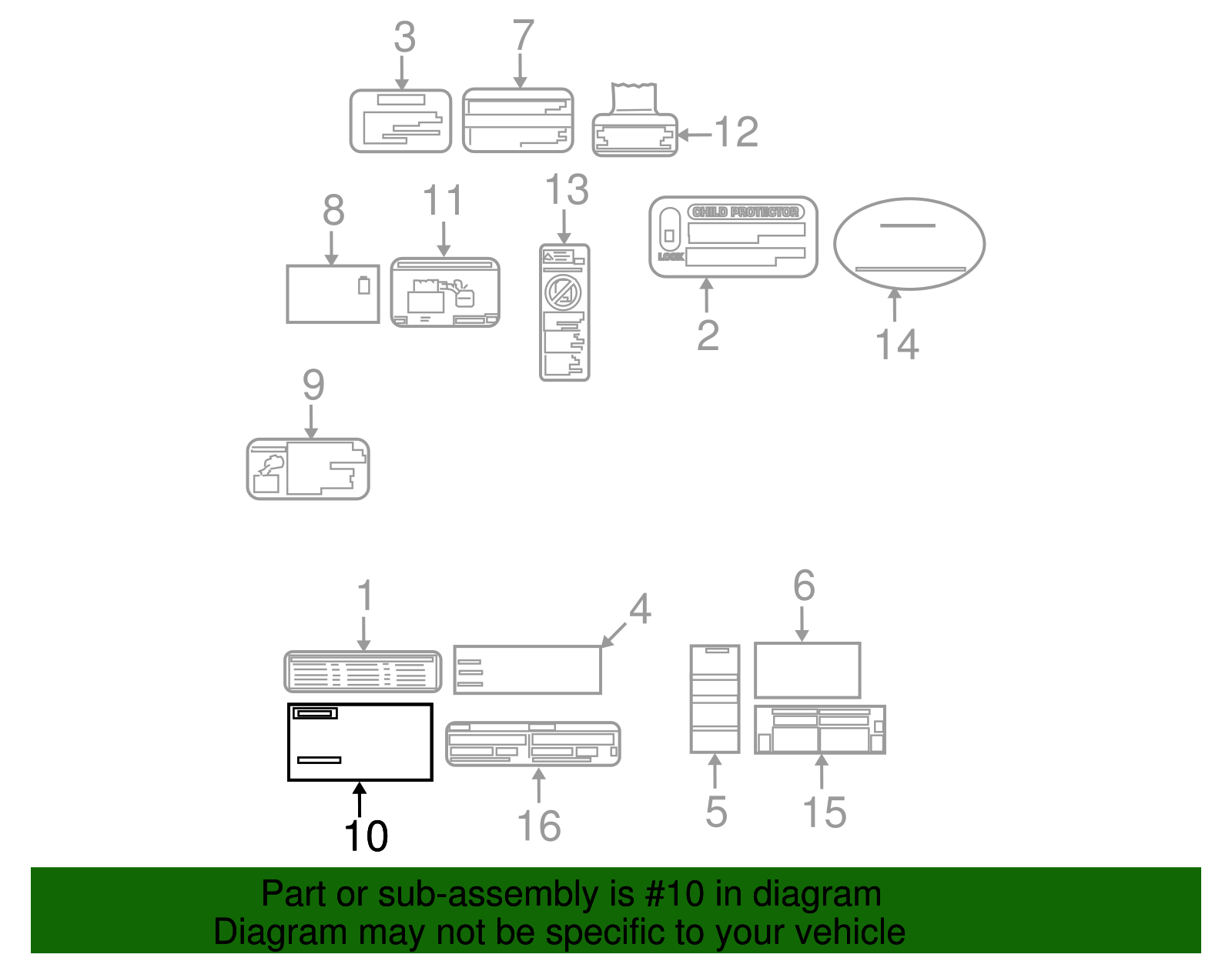 Emission Label - Toyota (11298-31740)