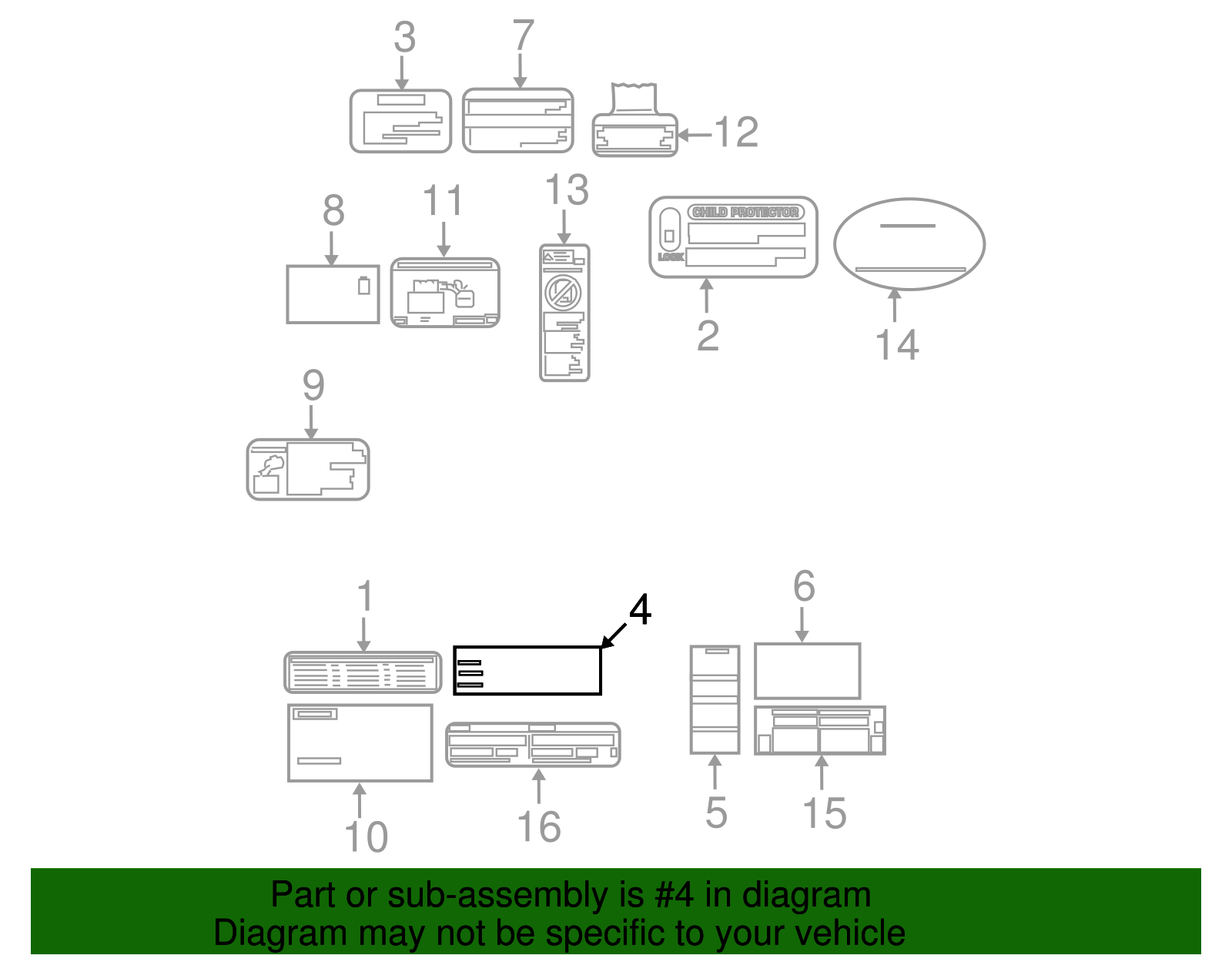 Info Label - Scion (16793-0V010)
