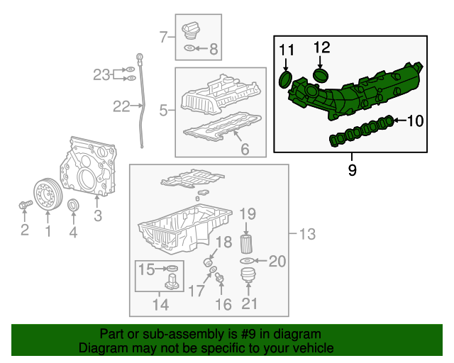 20172019 GM Intake Manifold 55505747 Auto Parts Express