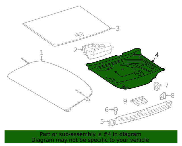 849755DA0B Spare Tire Panel 20172019 Infiniti QX30 Discount