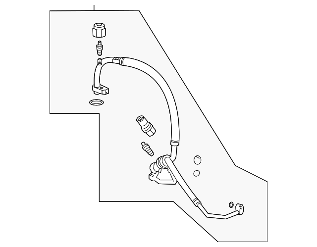 2020-2024 GM Air Conditioning Compressor and Condenser Hose 