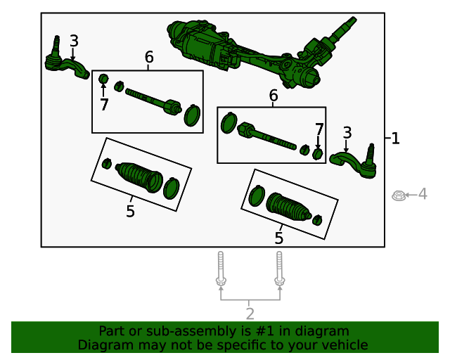 20192020 Cadillac CT6 Electric Belt Drive Rack and Pinion Steering
