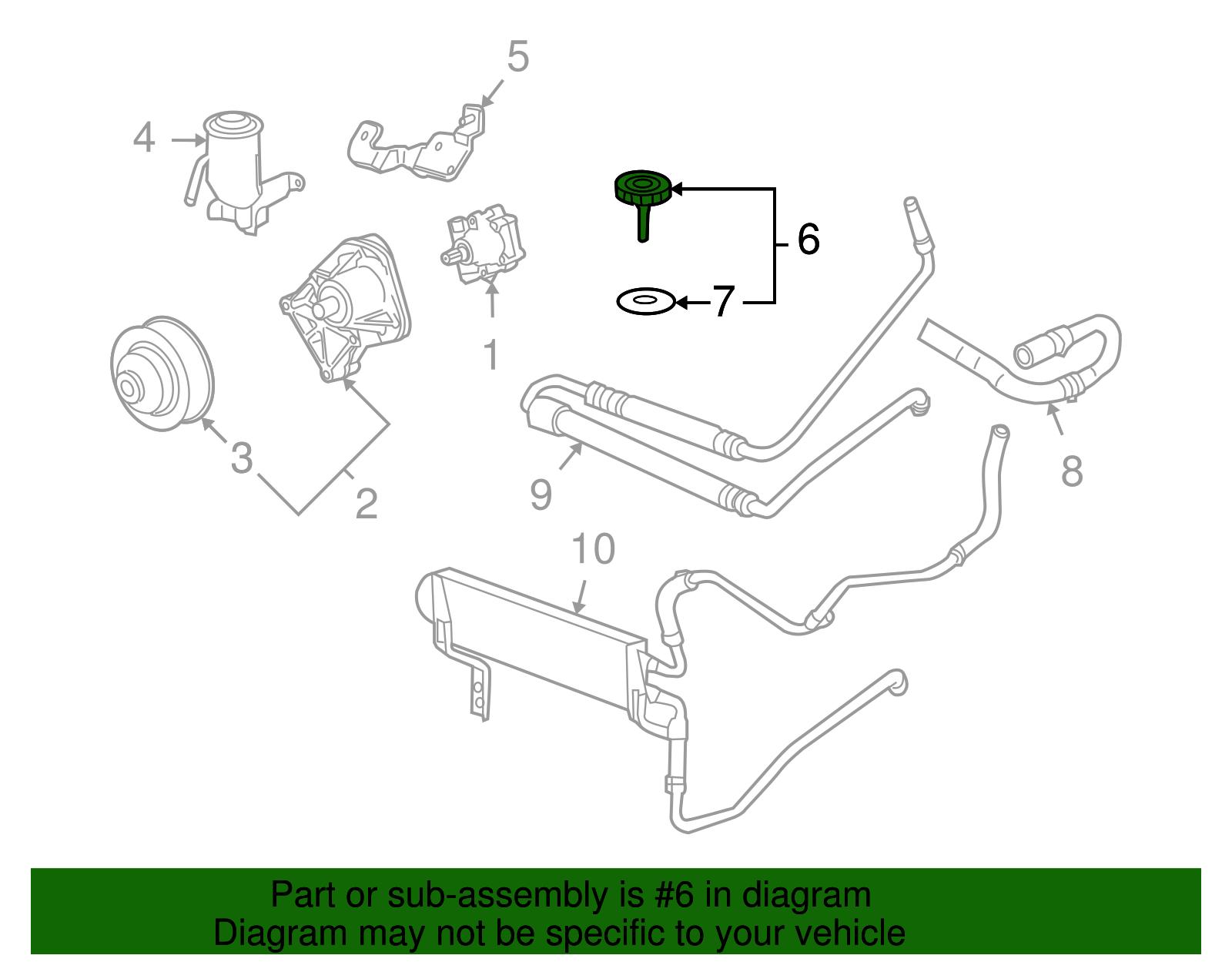 Cap, P/S Pump Rsvr - Cadillac (89047681)