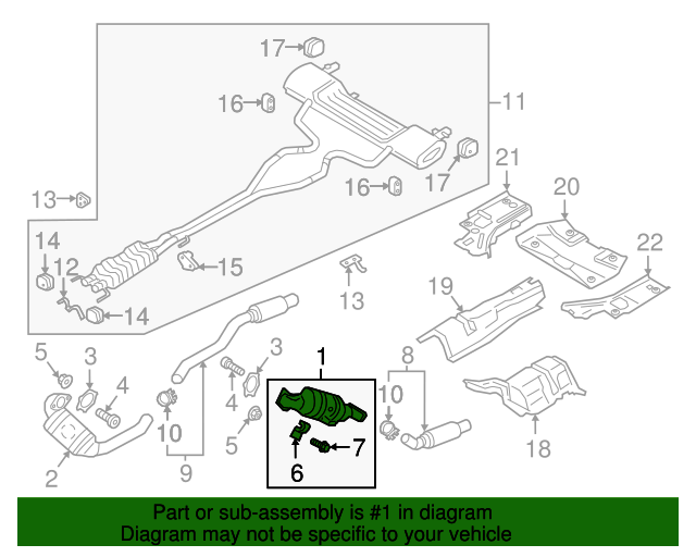 20172020 Ford OEM Catalytic Converter GD9Z5E212A OEM Ford Parts