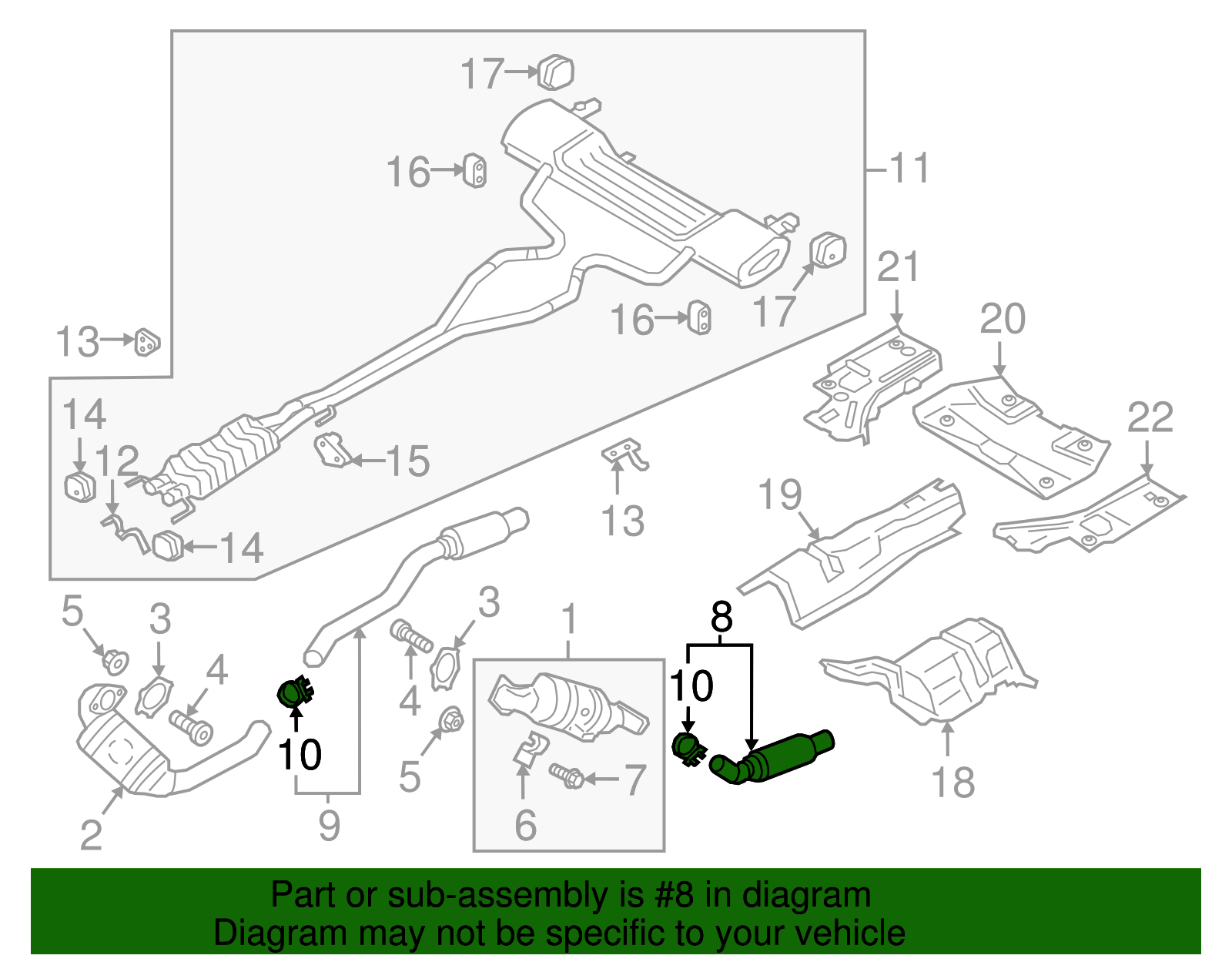Exhaust Pipe - Ford (GD9Z-5G203-A)