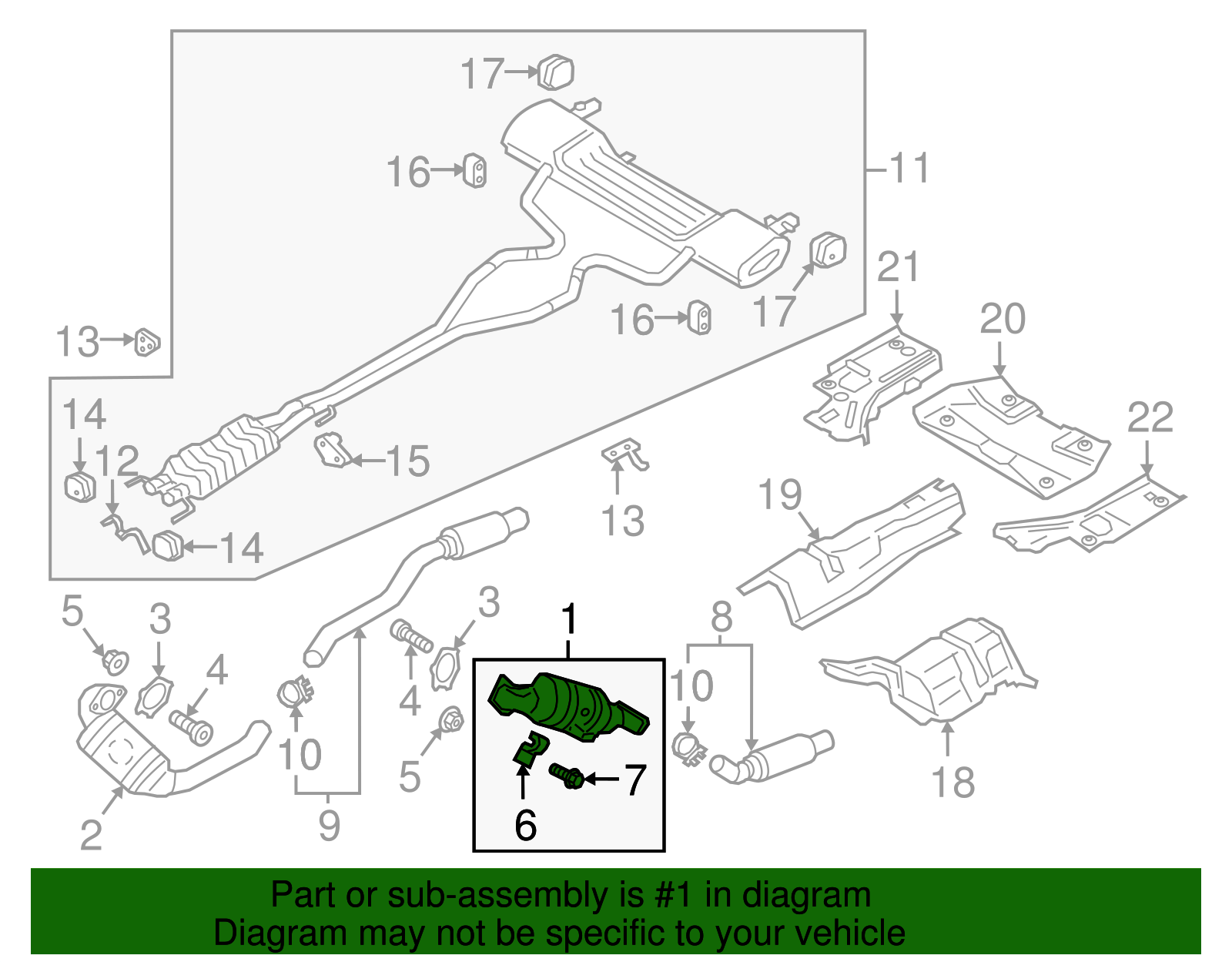 Catalytic Converter - Ford (GD9Z-5E212-A)