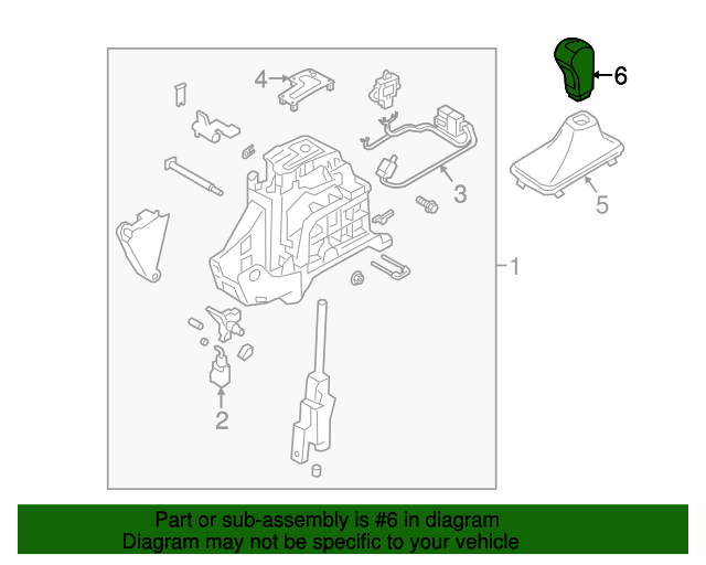 20132016 Hyundai Santa Fe Sport Shift Knob 467202W200 OEM Parts Online
