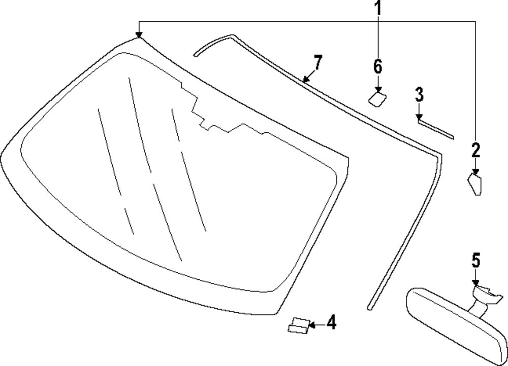 Windshield Stop - Toyota (SU003-08618)