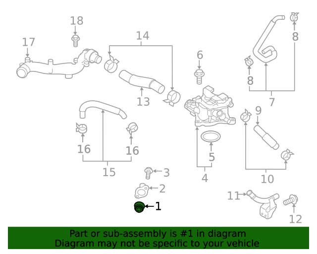 20192022 Subaru Thermostat 21210AA290 Subaru Parts For You