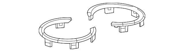 Galvano Silver Front Floor Console Compartment Bezel - GM (84416151)