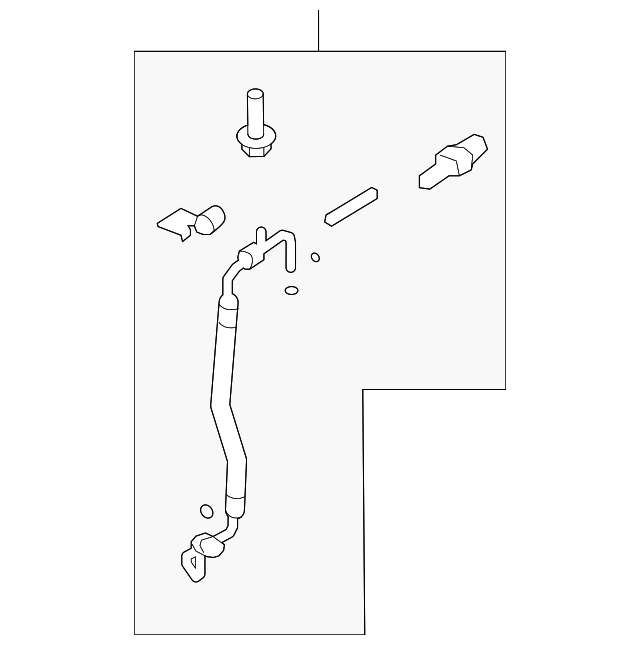 Motorcraft™ A/C Refrigerant Discharge Hose - Ford (YF-37283)