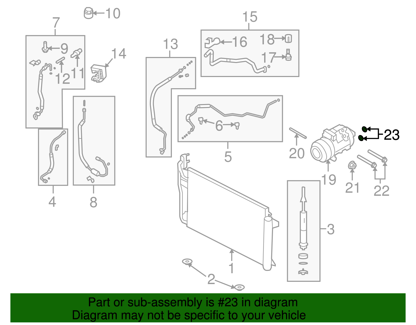 Motorcraft™ A/C Refrigerant Line O-Ring - Ford (YF-3382)