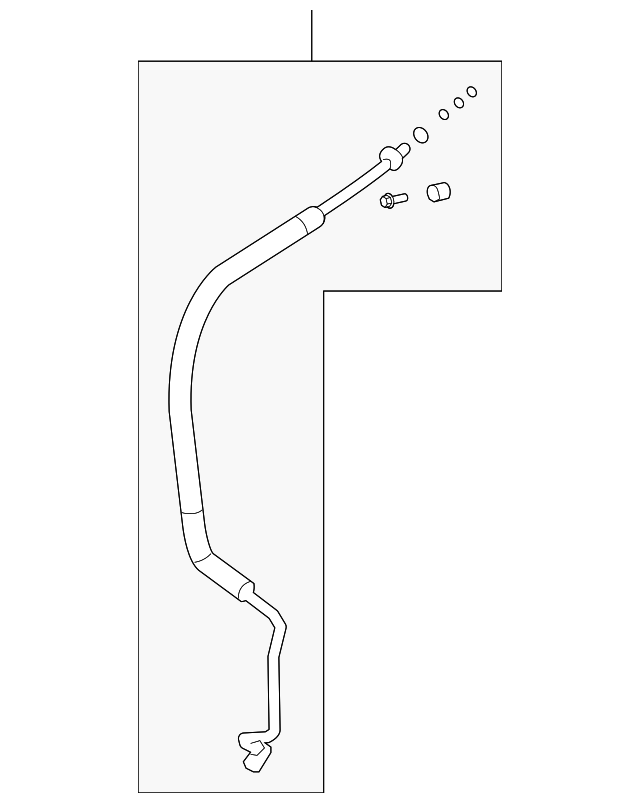 Motorcraft™ A/C Refrigerant Suction Hose - Ford (YF-3467)