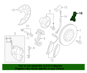 WHT-003-857-D - ABS Wheel Speed Sensor 2006-2018 Audi | AutoNationParts.com
