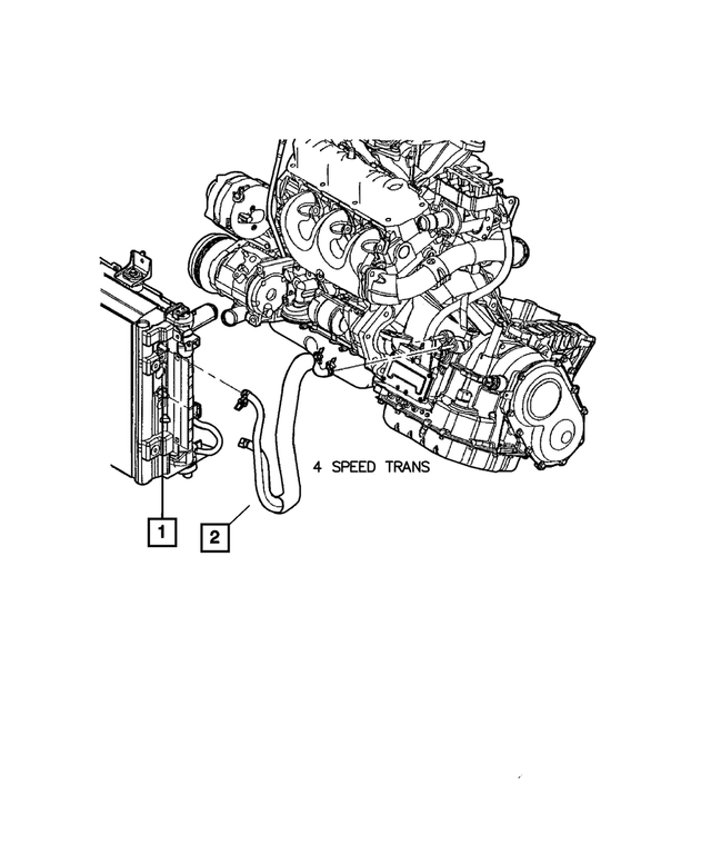 20012004 Mopar Transmission Oil Cooler Hose 4809179AE Mopar Estores