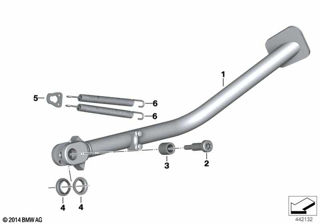 46537683977 - Side Stand 2005-2013 BMW-Motorrad R 1200 GS 