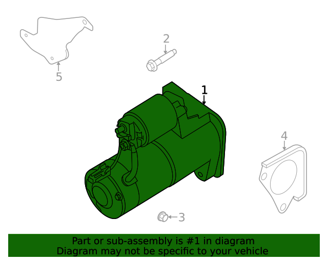 20202023 Nissan Frontier Starter 233009BT0A Nissan Parts Plus