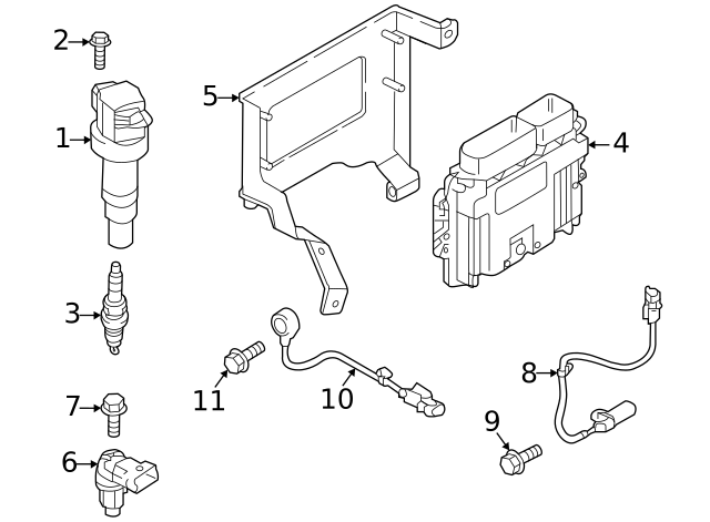 Crankshaft Position Sensor For 2020-2021 Hyundai Accent
