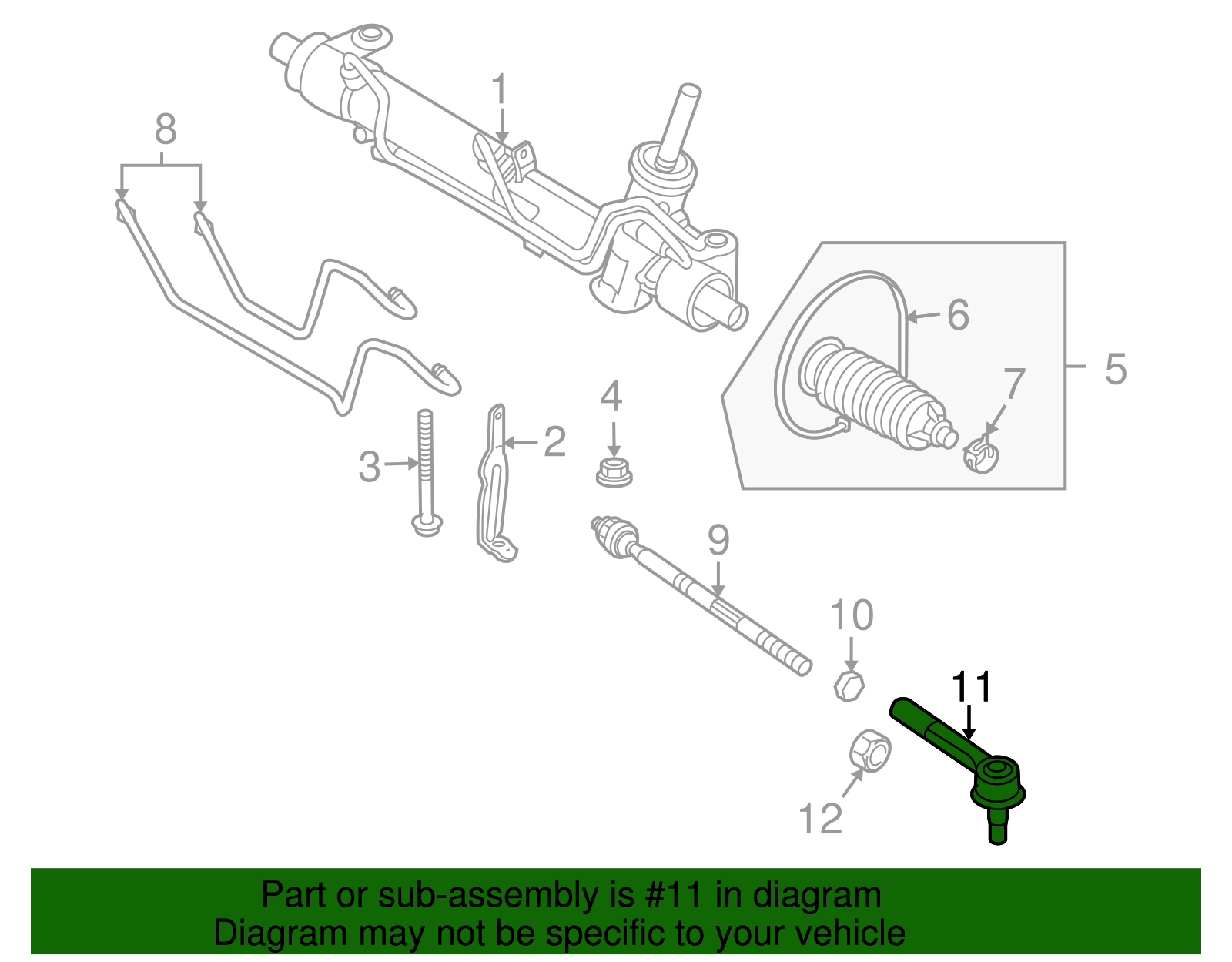 Steering Linkage Tie Rod End - GM (93186332)