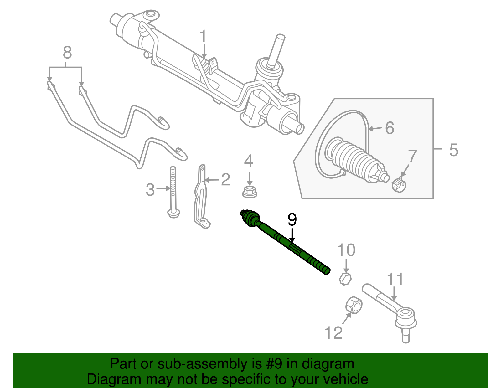 Steering Linkage Tie Rod - GM (93191526)