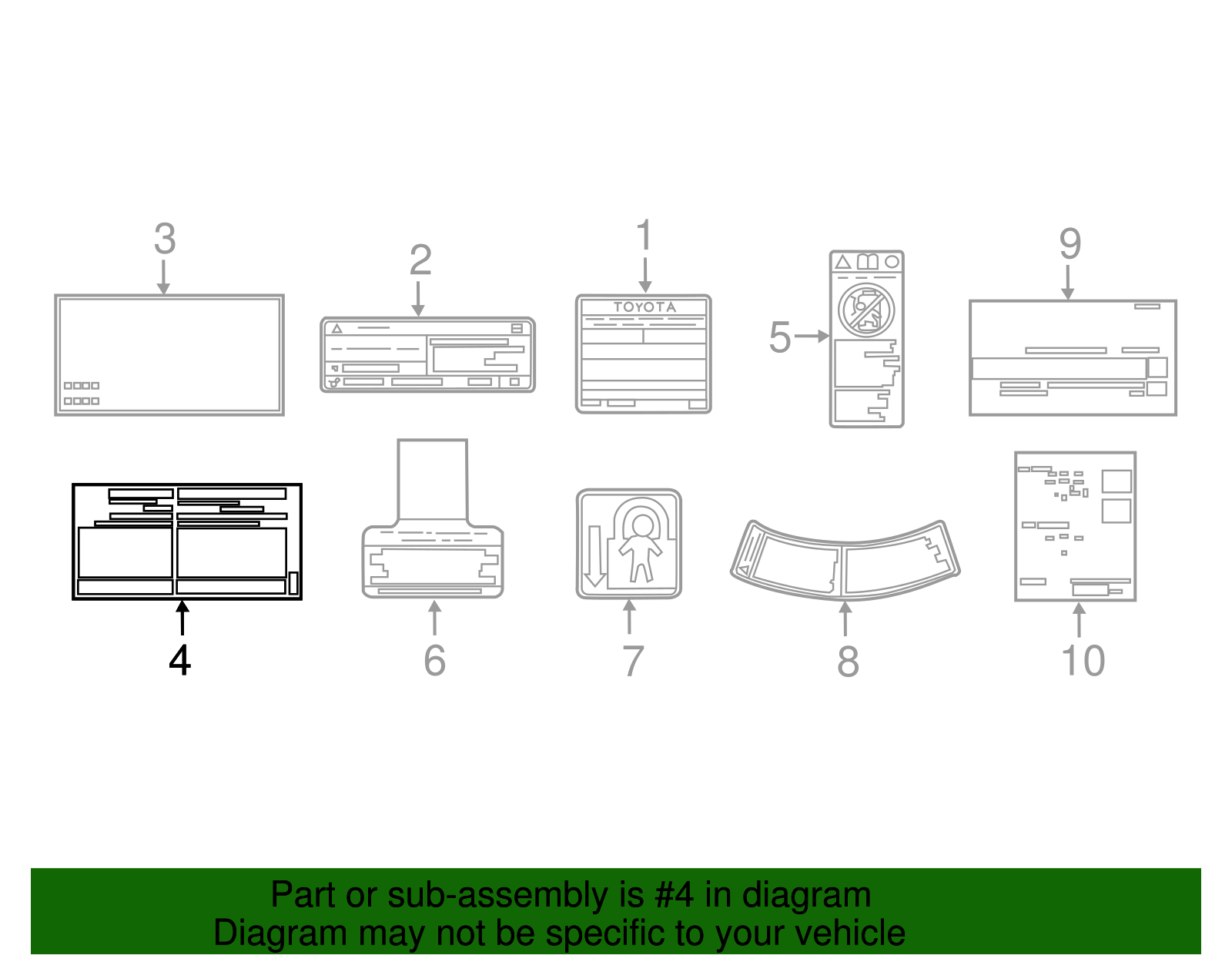 Tire Press Label - Scion (42661-12G61)