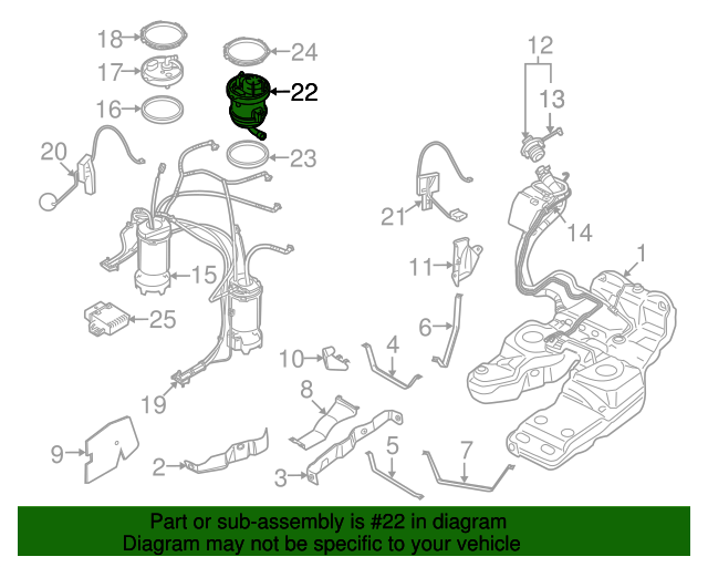 20072015 Audi Q7 Fuel Filter 7L8919679 OEM Parts Online