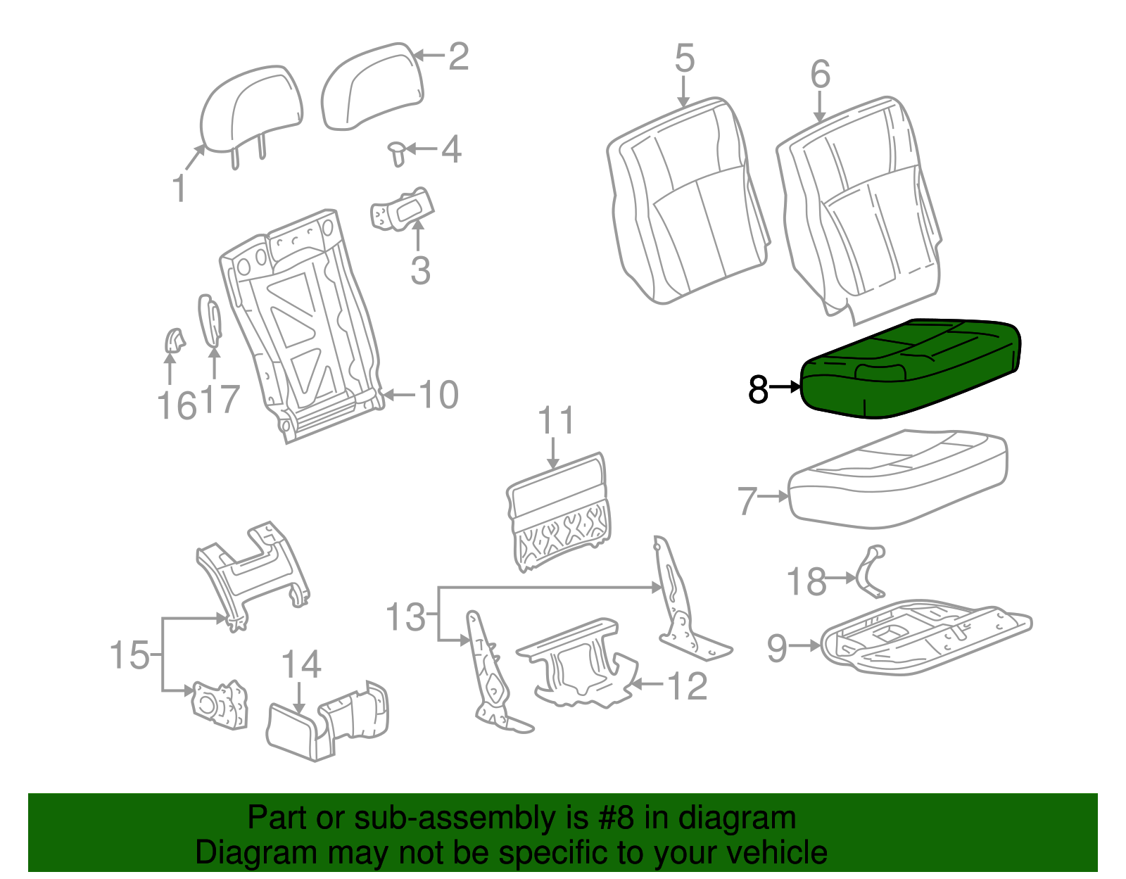 Cushion Cover - Buick (89043951)