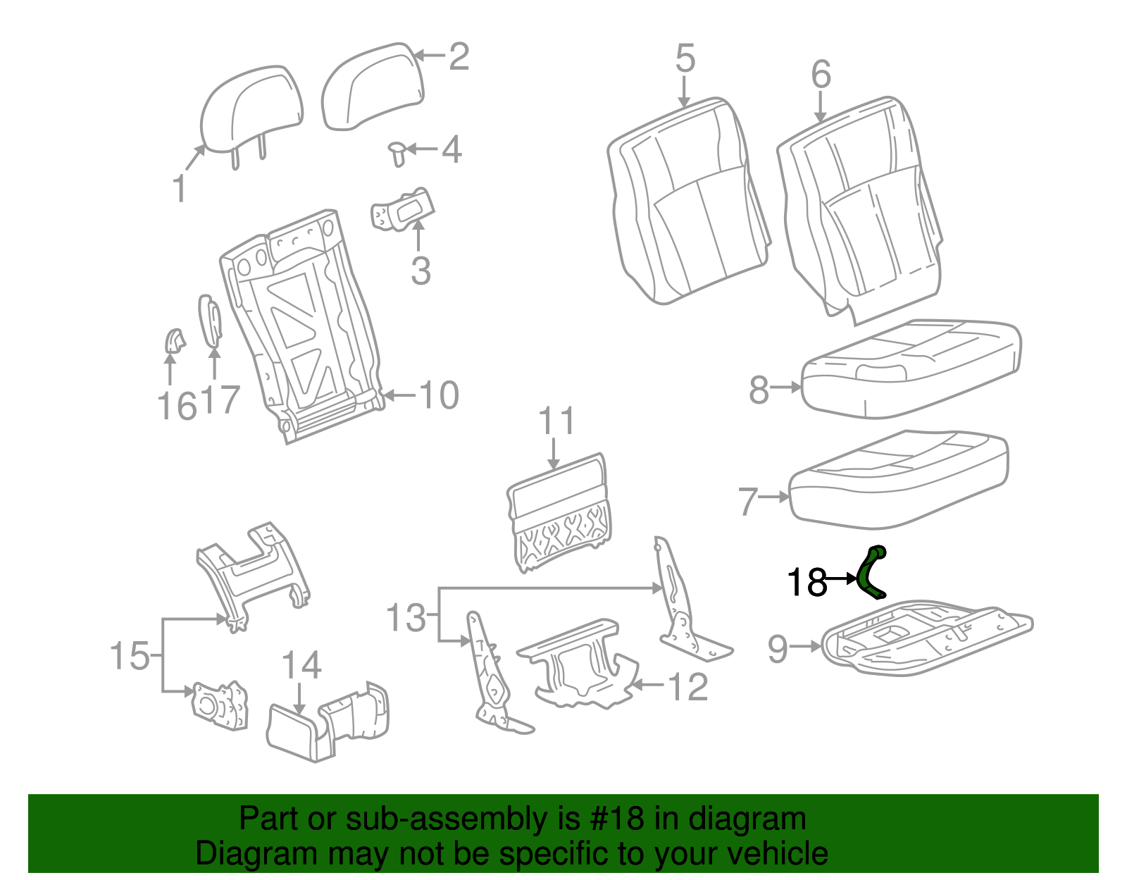 Light Cashmere Rear Seat Pull Strap - Buick (89043451)