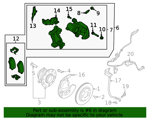 58230P2000 Caliper Assembly 2021 Kia Sorento Kia.Parts Store