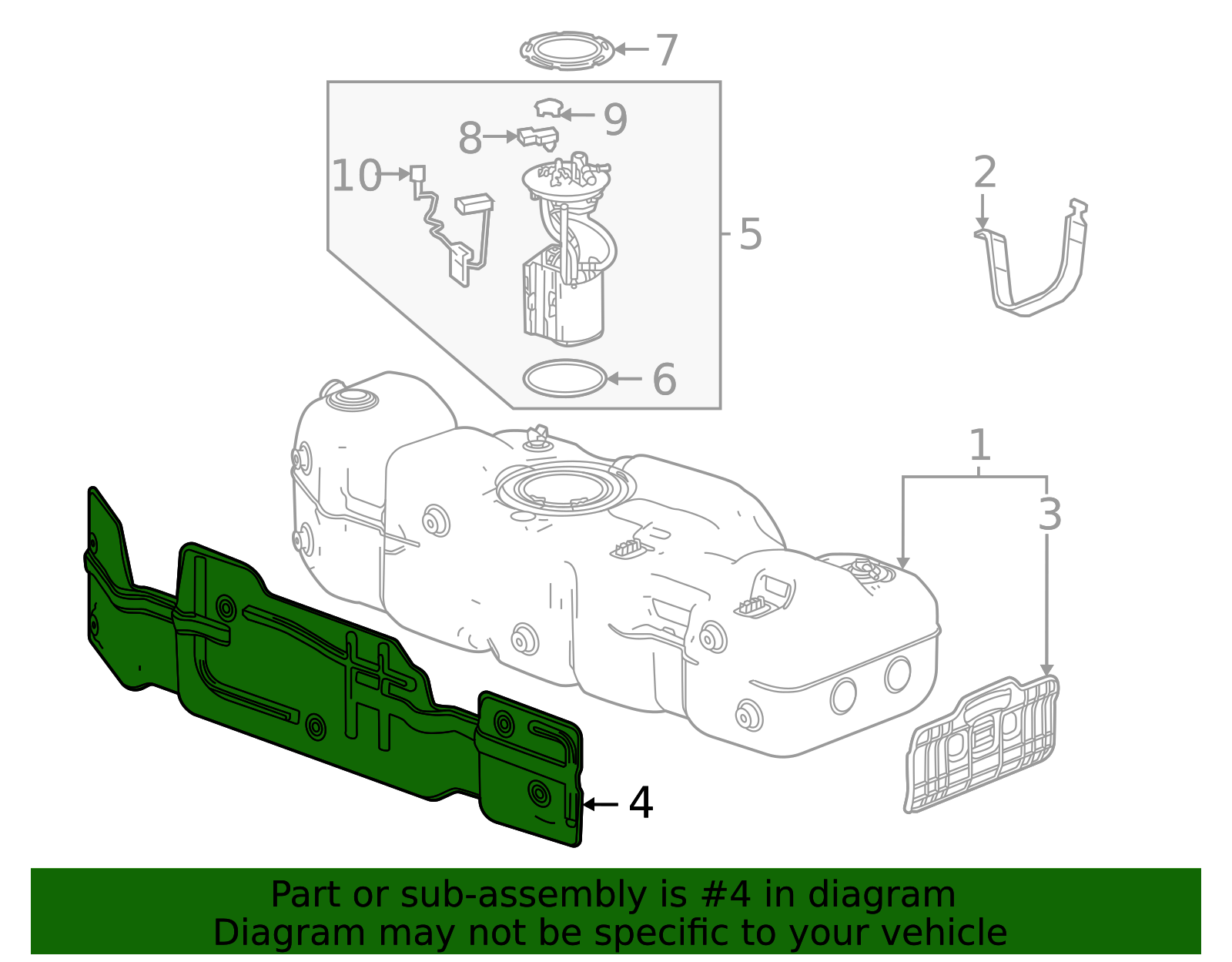 Fuel Tank Heat Shield - GM (84449894)