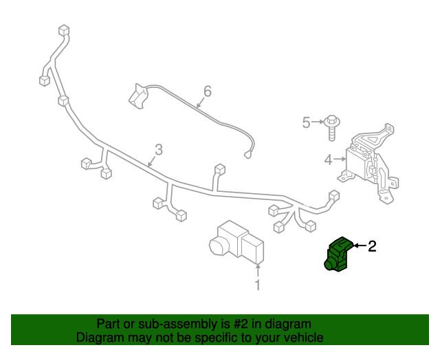 2019 Genesis G80 Auto Park Sensor 95720B1850YW6 OEM Parts Online