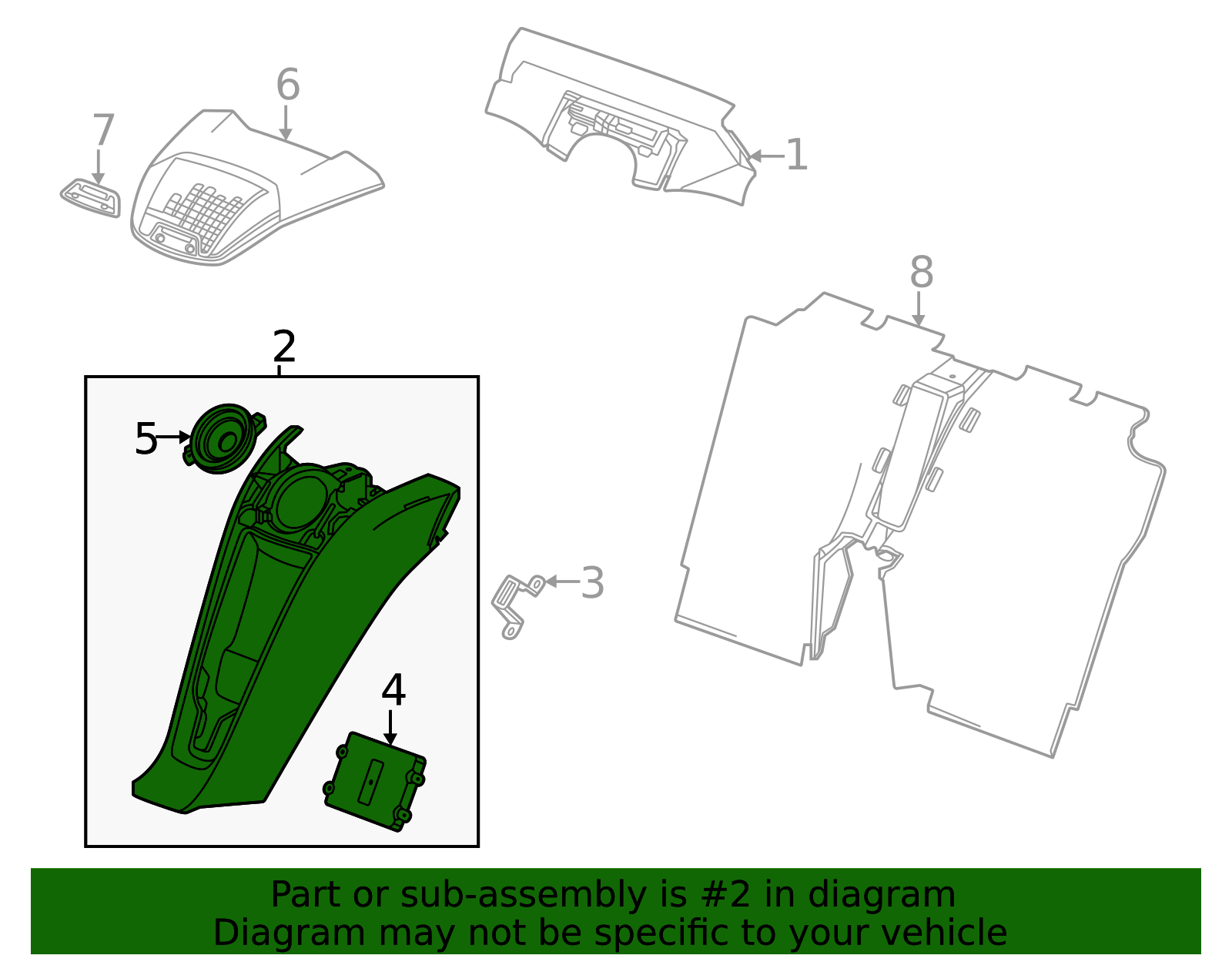 2020-2025 Chevrolet Corvette F Panel 85126237 | TascaParts.com