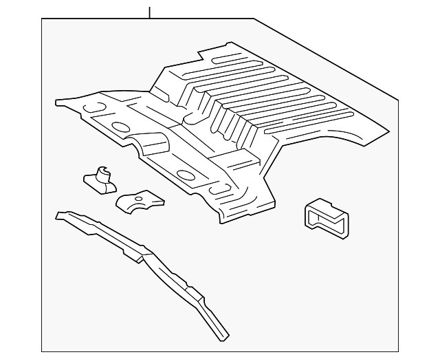 Rear Floor Pan - Buick (25784607)