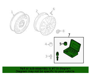 5Q0-698-137 - Wheel Lock Set 2016-2024 Volkswagen | AutoNation Parts