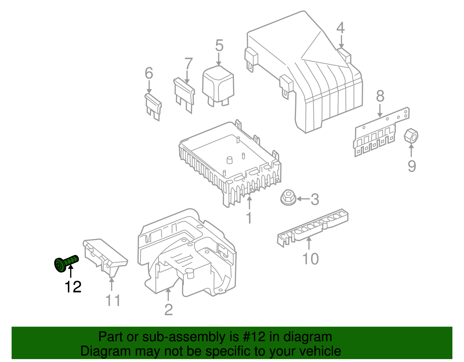 Bracket Bolt - Volkswagen (N-907-676-02)
