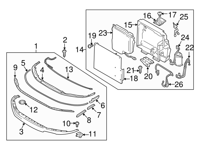 Genuine Porsche 991-505-557-10-1E0 |991 911 Turbo S Front Lip Spoiler ...